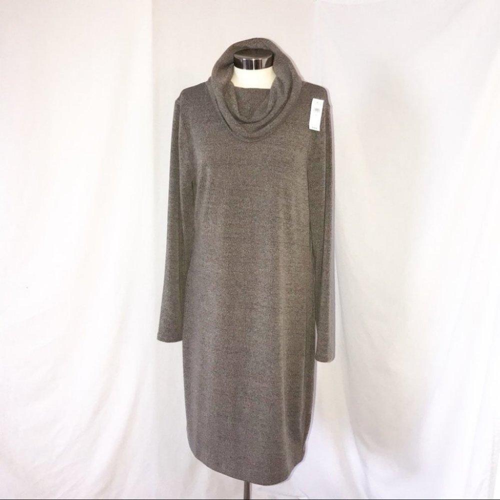 Banana Republic Long Sleeve Cowl Neck Dress